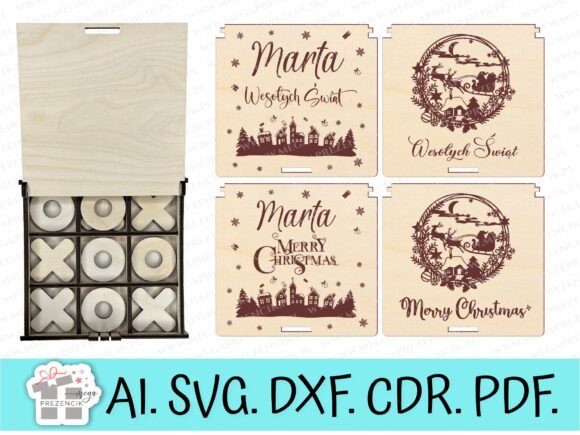 Elevating DIY Craftsmanship with the Tic Tac Toe Box Game Svg Laser Cut Collection