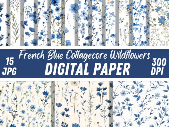 French Cottagecore Blue Floral Paper: A Strategic Asset for Modern Creative Operations