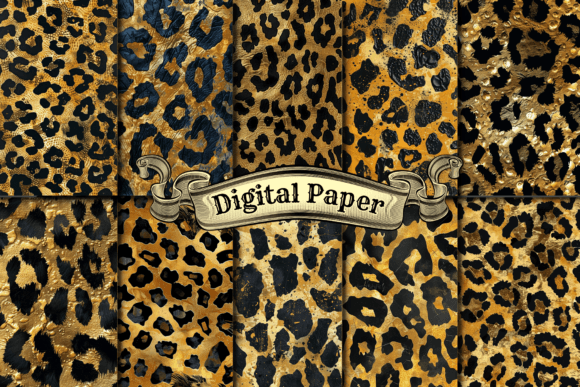 Gold Leopard Digital Paper: Elevating Your Creative Projects with Bold Texture