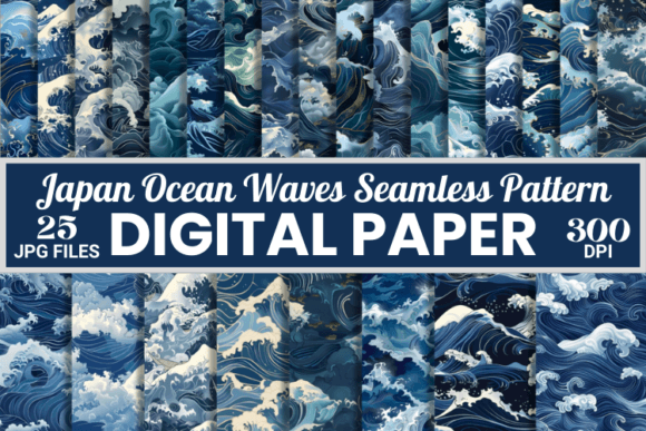 Japanese Ocean Waves Seamless Pattern: A Guide to High-Quality Digital Design Assets