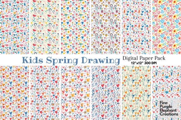Kids Doodle Crayon Art Paper Mothers Day: A Versatile Digital Asset for Creative Professionals