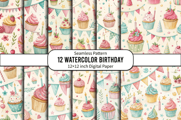 Party Banners Cupcakes Pastel Design: A Versatile Asset for Creative Projects
