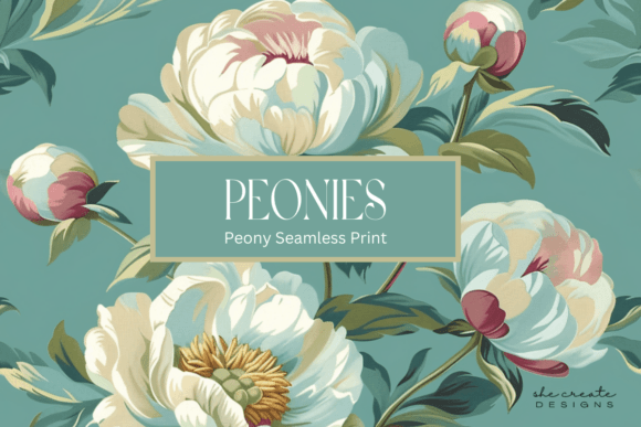 Peony Seamless Pattern: Elevate Your Visual Design
