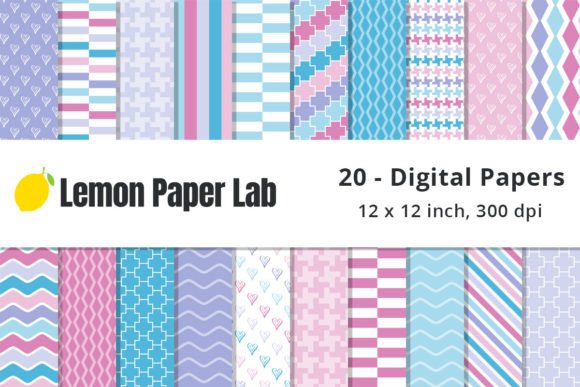 Pink Blue Geometric Background Pattern