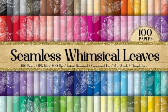 Seamless Whimsical Leaves Fall Paper: A Strategic Asset for Creative and Commercial Projects