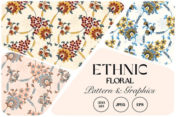 Timeless Ethnic Floral Seamless Pattern for Creative Projects